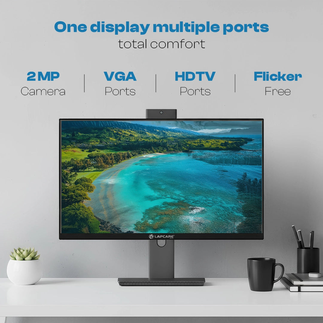 LM27GMW 27" (68.58 cm) LED Monitor with Inbuilt 2MP camera