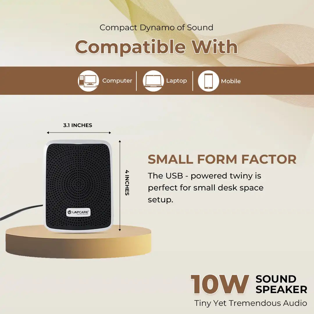 Twiny 2 computer speaker Black (LUS-204)