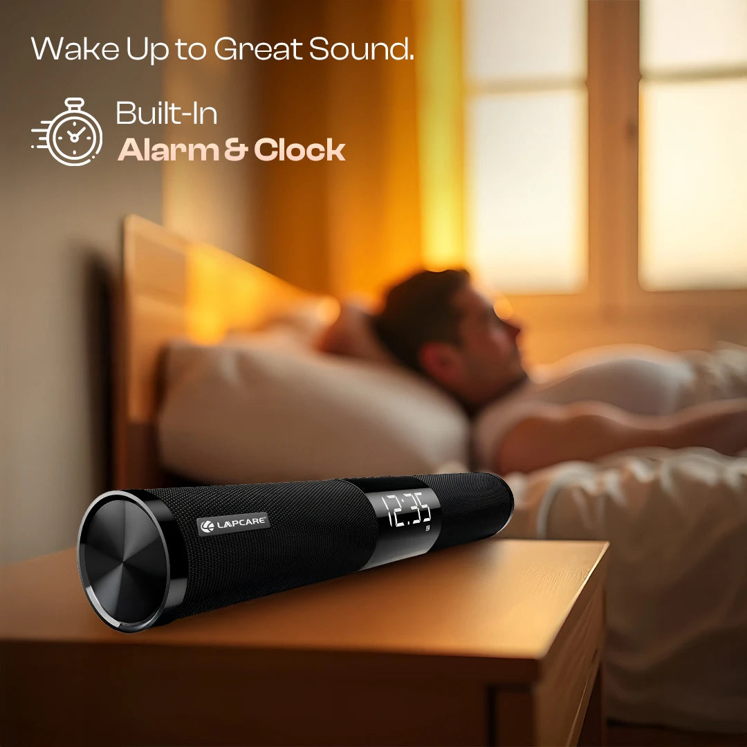 Vibex 30W RMS Multifunction BT Soundbar with Clock, LED Display (LOX-006)