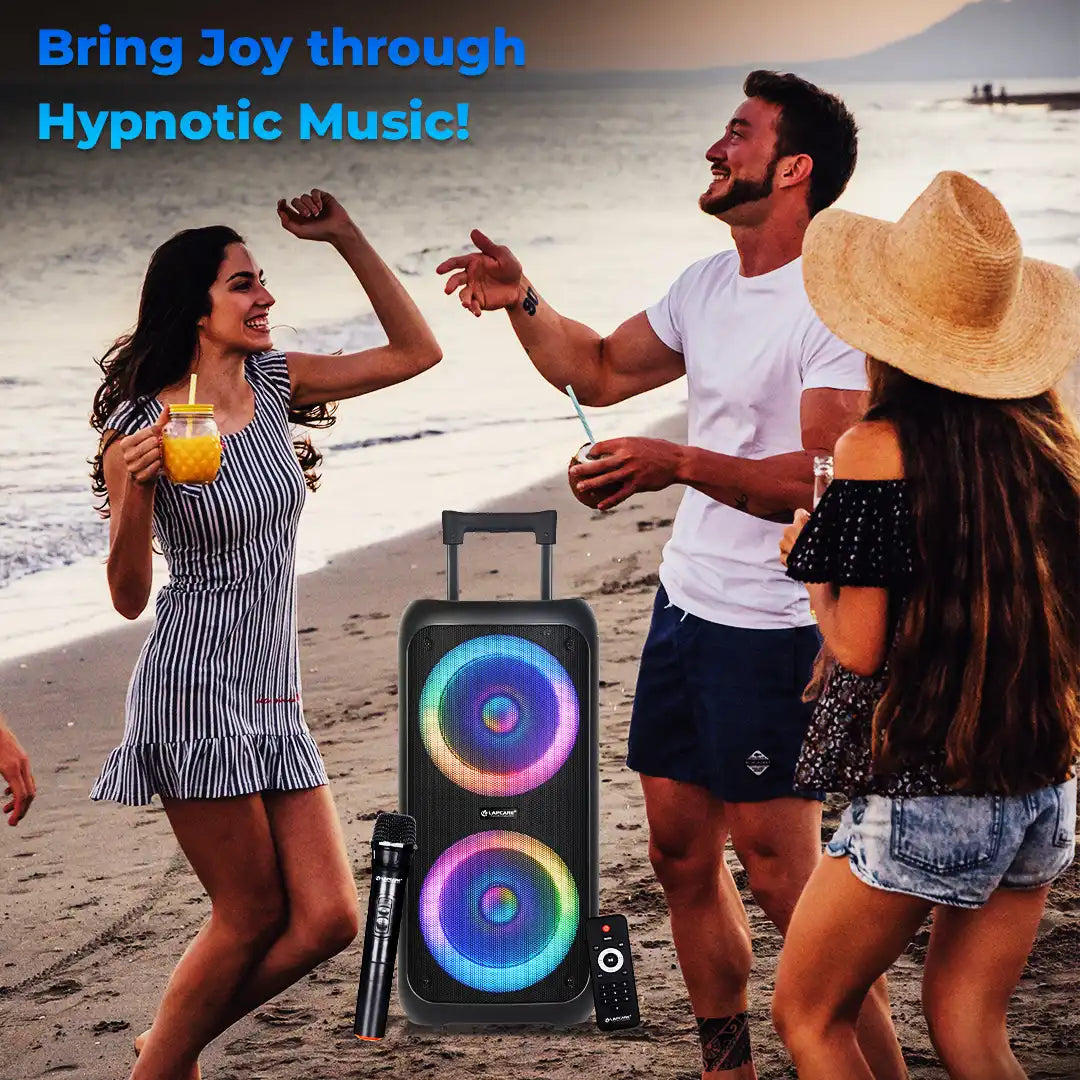 LAPSONIC III Portable 50W wireless trolley speaker with Wireless Mic (LPS-333)