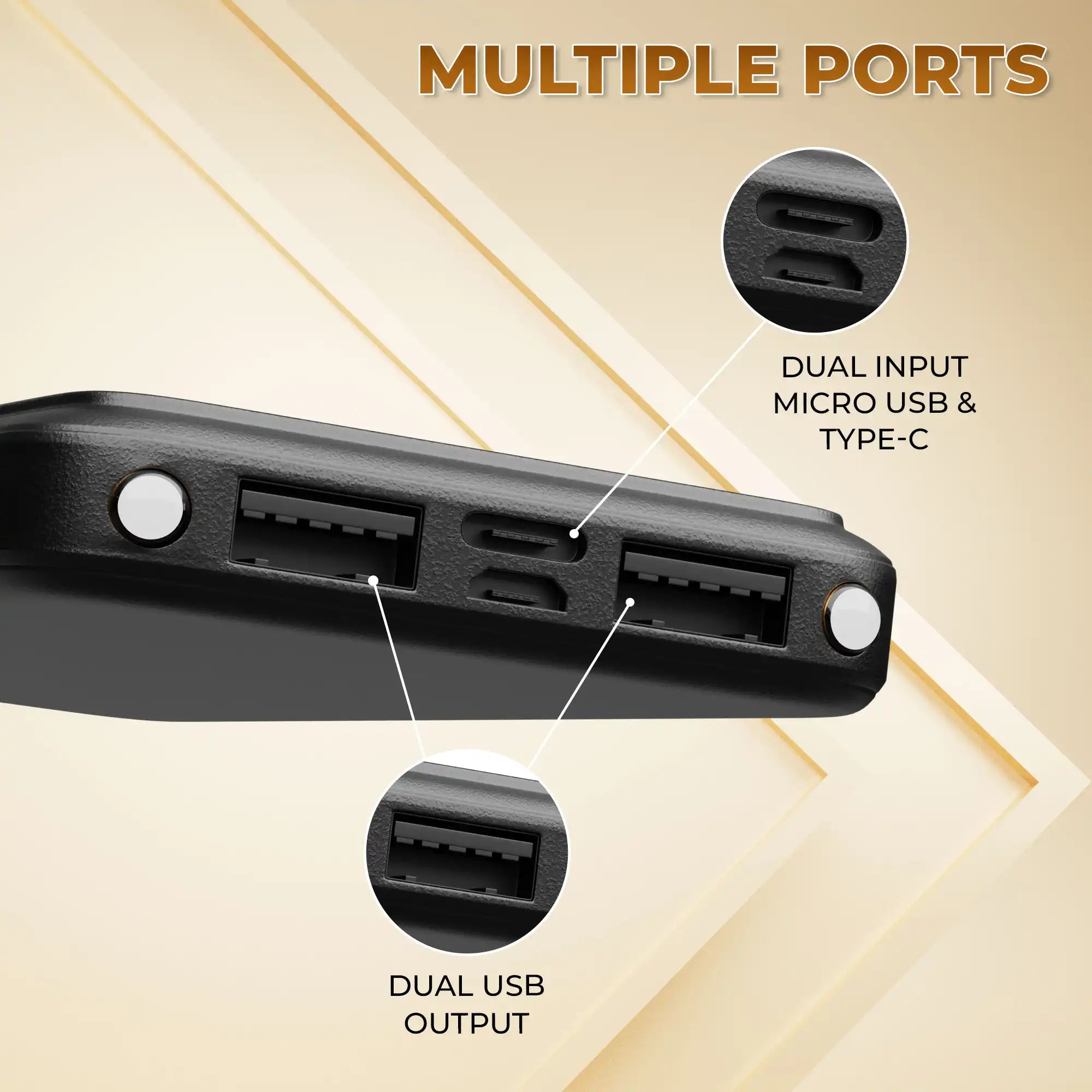 Blaze II 22.5W Fast Charging 10000mah Power Bank Black (LPB-027)