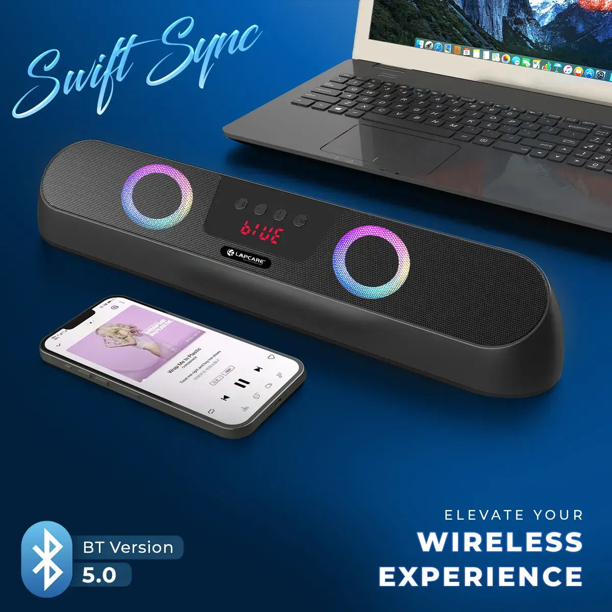 Musi Bar III Portable 16W BT Soundbar Black (LSB-603)