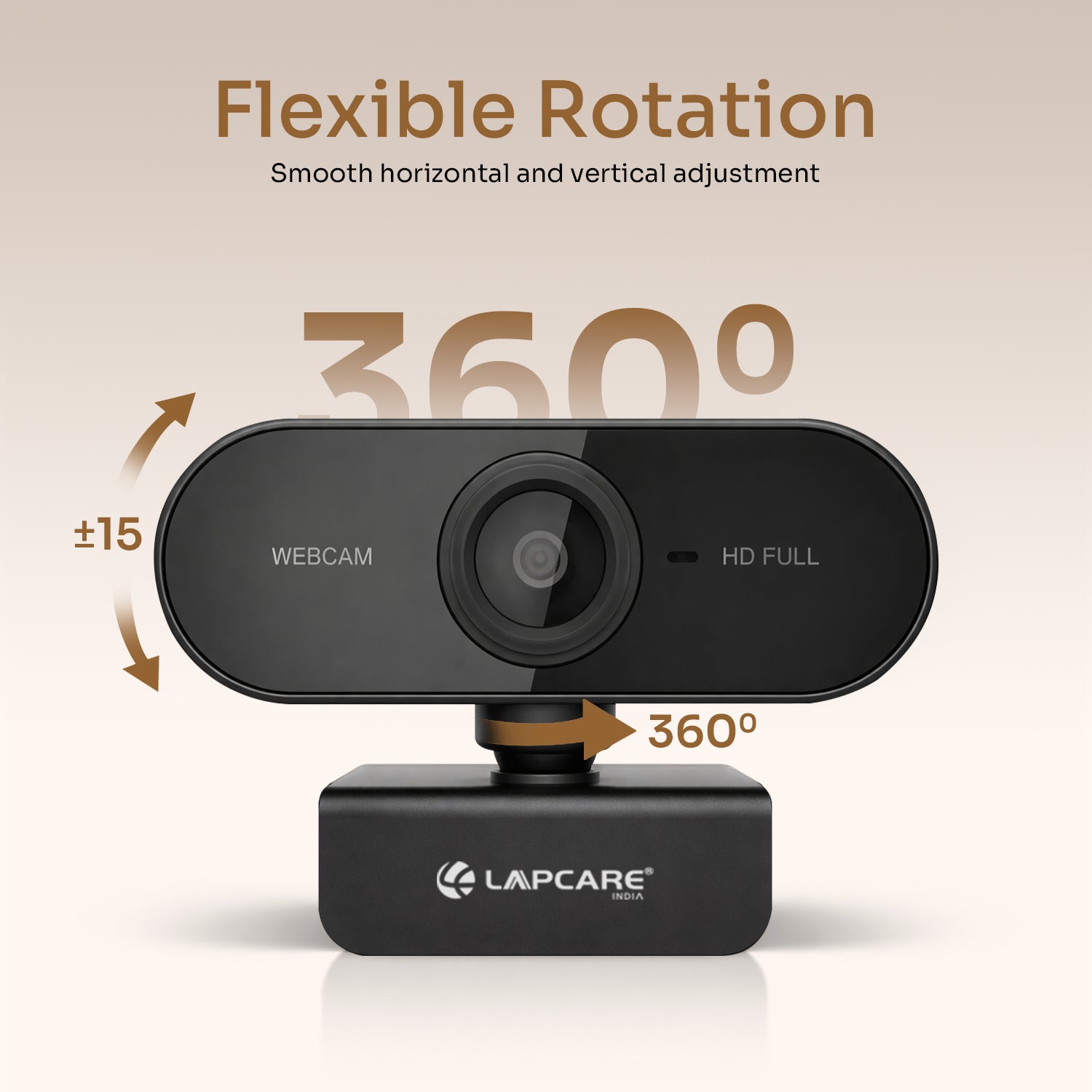 Lapcam 5MP Webcam + Noise Cancel Mic