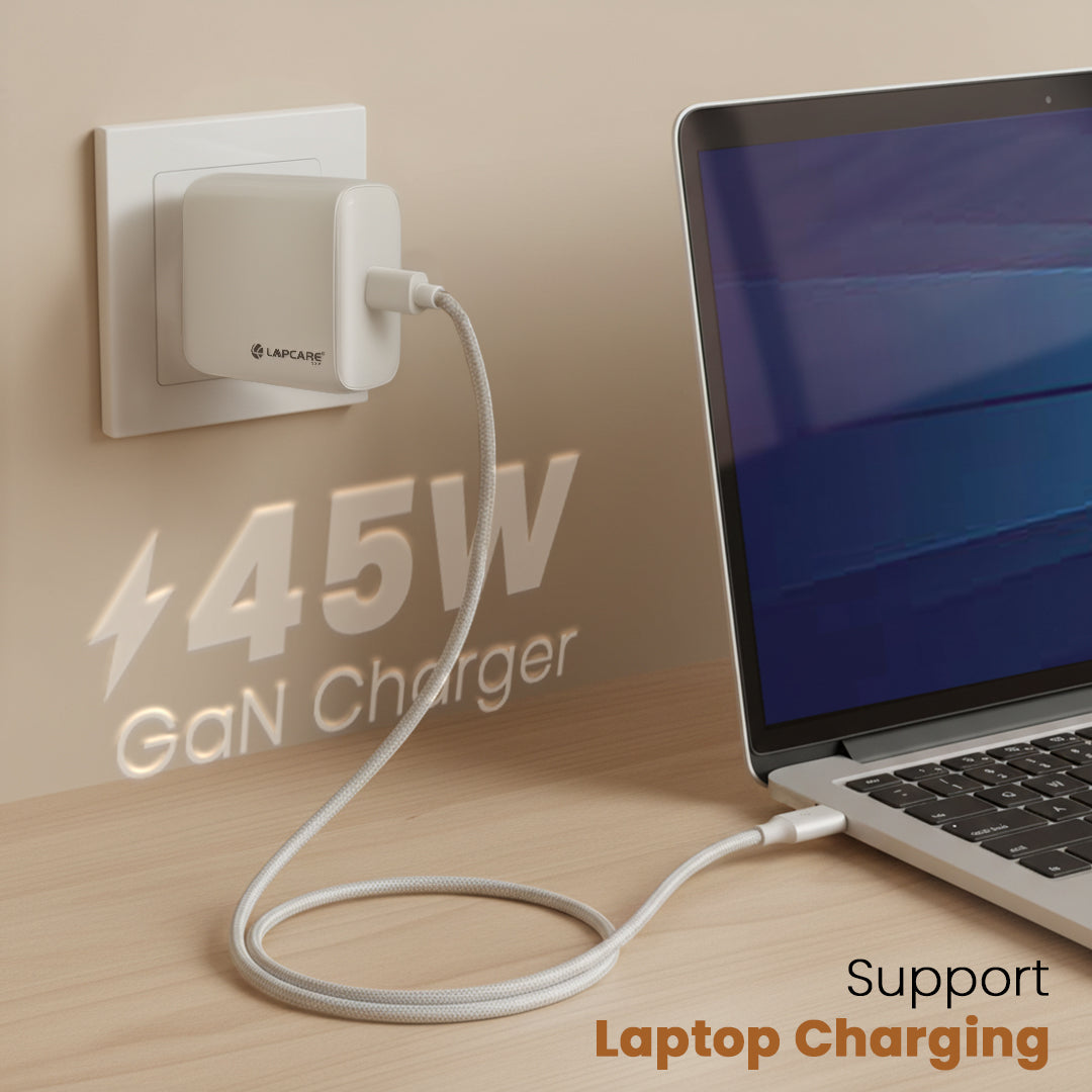 THUMBY 45W PD/PPS Wall Charger | Fast Type-C Charging Adapter |Laptop Compatible