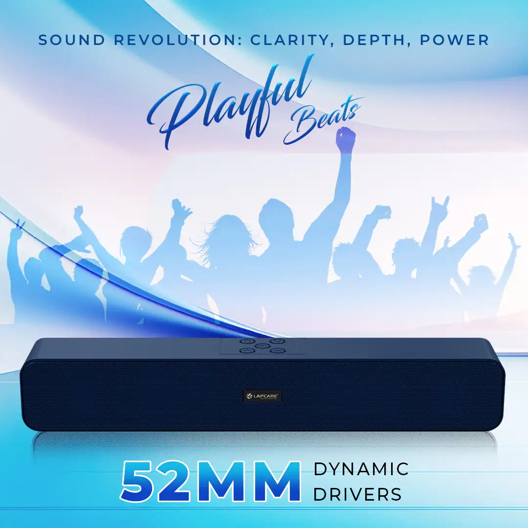 Musi Bar Portable 16W BT Soundbar Blue (LSB-630)