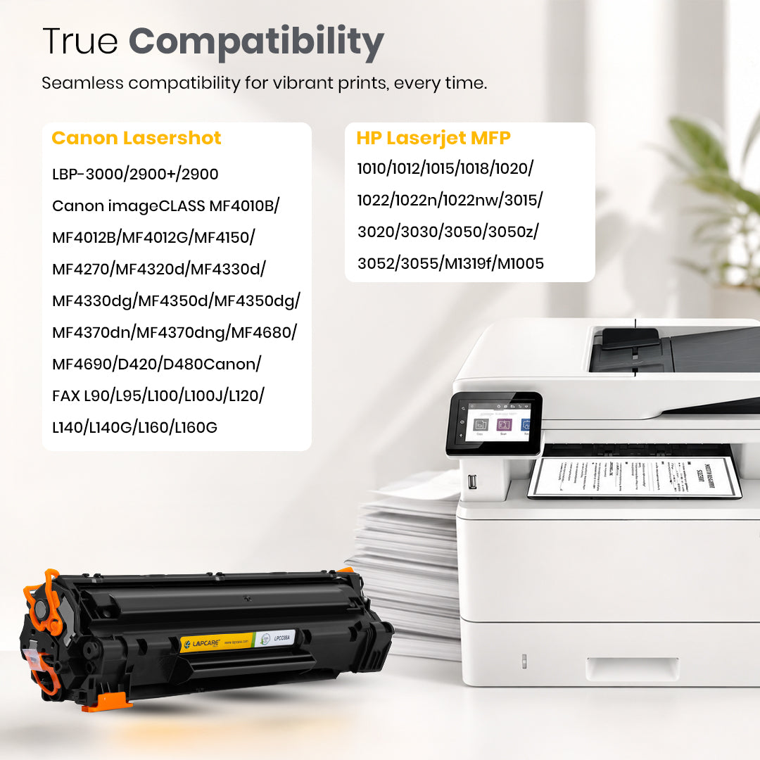 Toner Cartridge (388A) compatible with P1002/ 1003/ 1004/ 1005/ 1006/ 1009/ P1007/ 1008/ 1106/ 1108