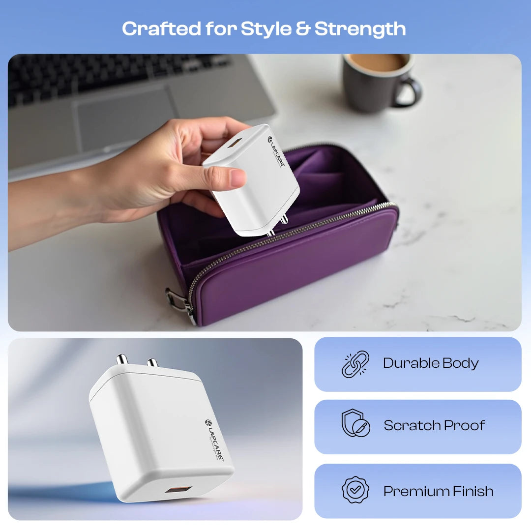 THURSTY USB Supervooc 100W Multi Wall Charger With USB to Type-C Inside Cable (LQW-413)