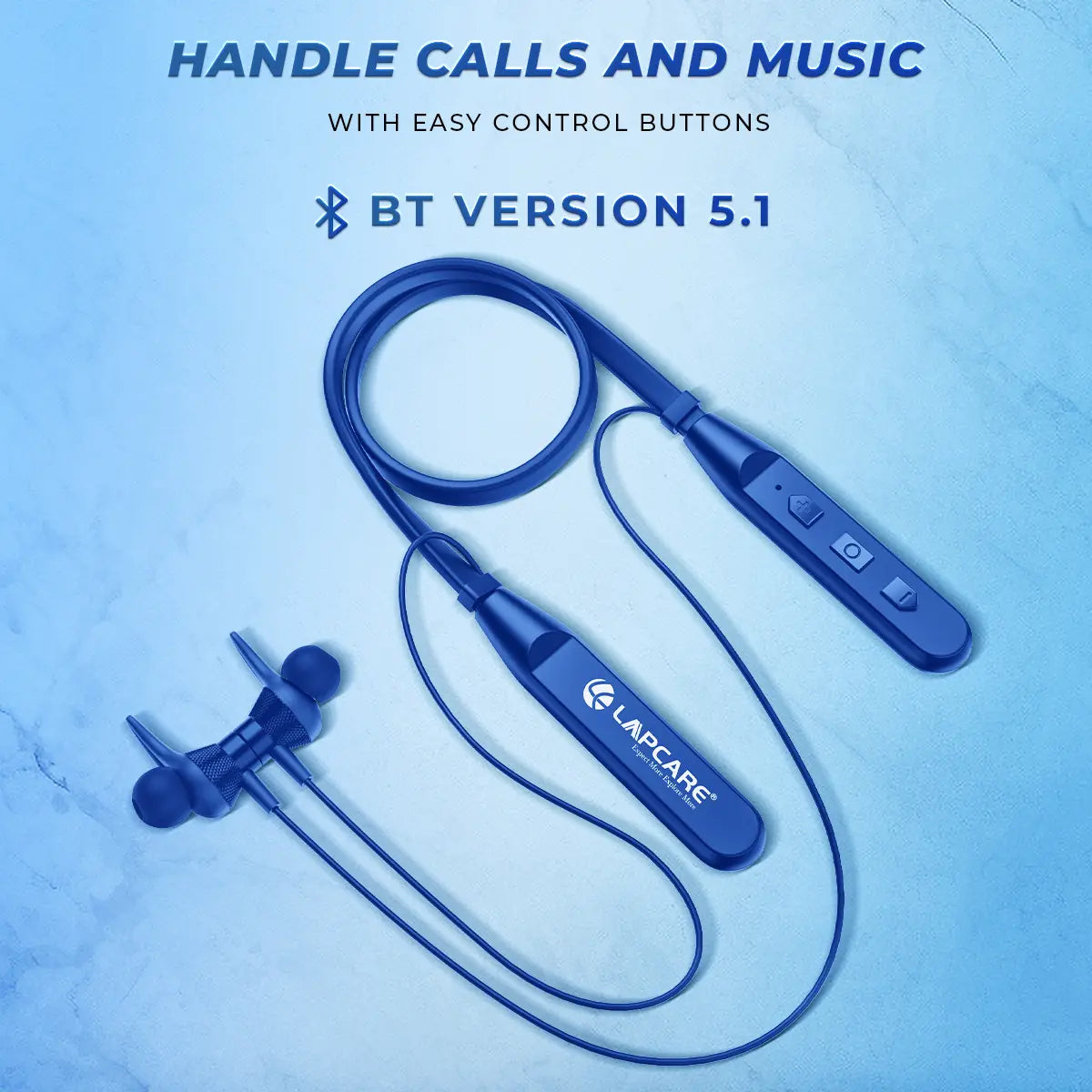 Wooband 105 Wireless Neckband Blue (LNB-123)