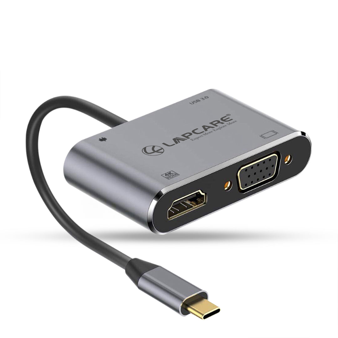 Type C 3.1 - 4 in 1 Travel Docking station (USB / PD/ HDMI / VGA)
