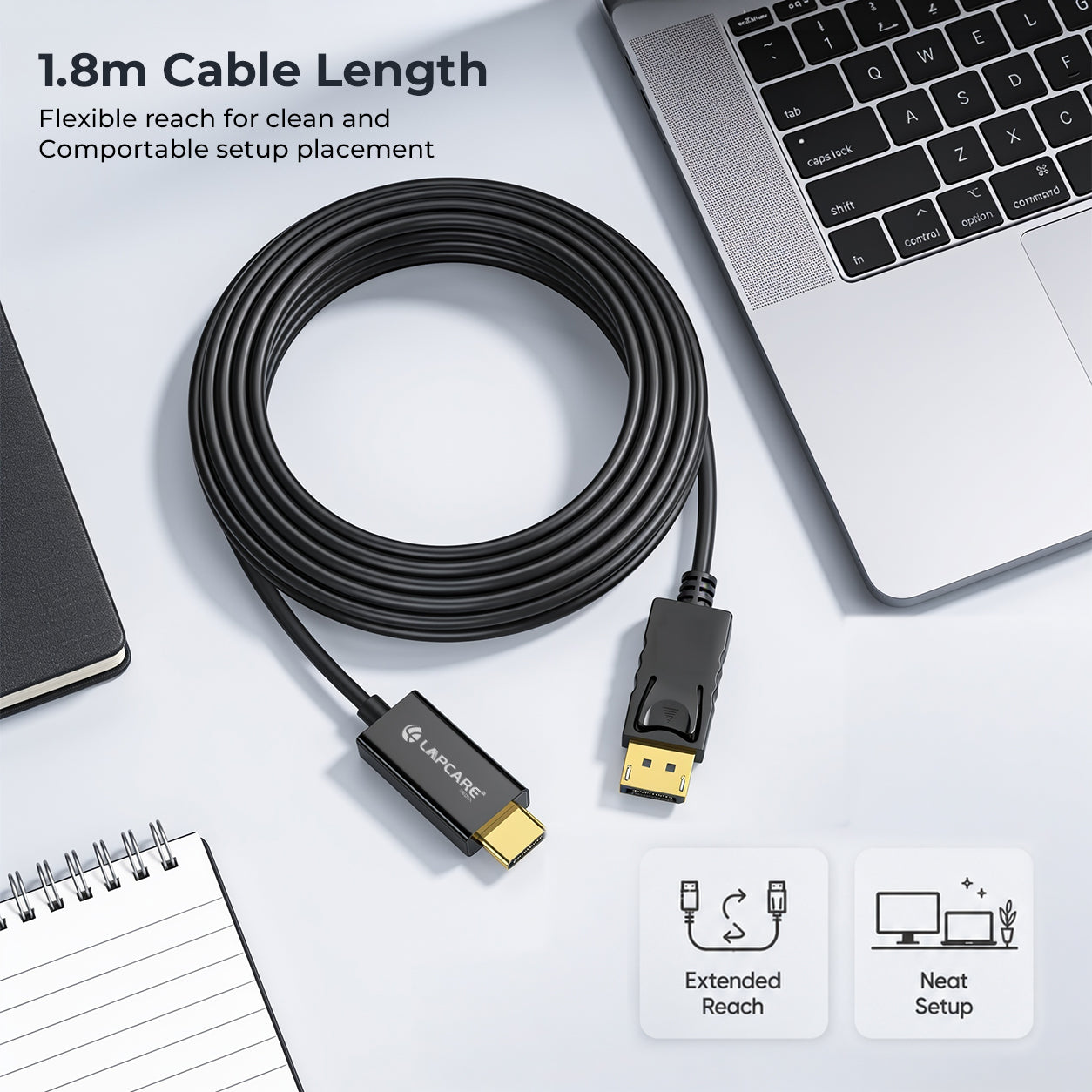 DP to HDMI 4K Cable