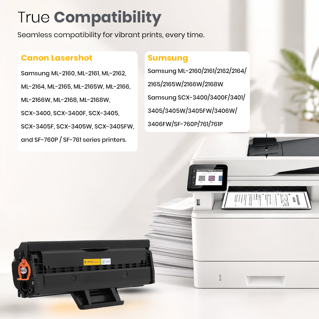 Toner Cartridge compatible with ML-2160/2161/2162/2165/2166/2168 SCX-3400/3401/SCX-3405/SCX-3406 SF-760P/761P (MLT-D101S)
