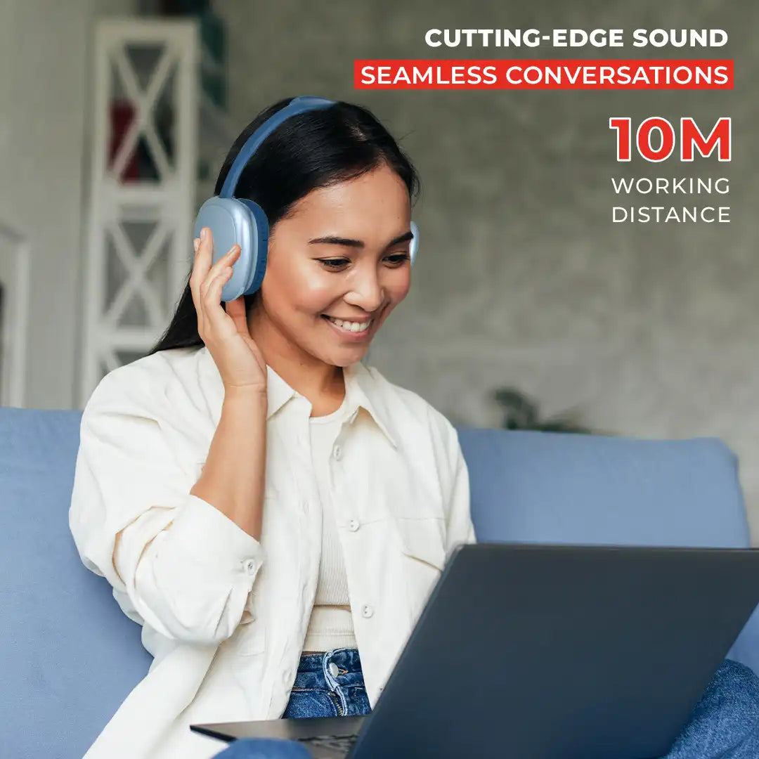 EERS Wireless Bluetooth Headphone With Upto 30 Hrs* Playtime (Metallic Rose Gold)