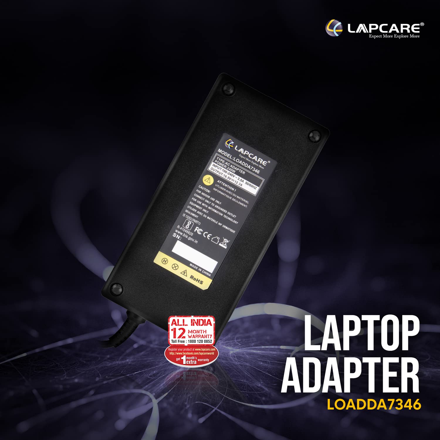 Laptop adaptor Compatible for Dell Alienware 240W 19.5V 12.3A (7.4*5.0mm)