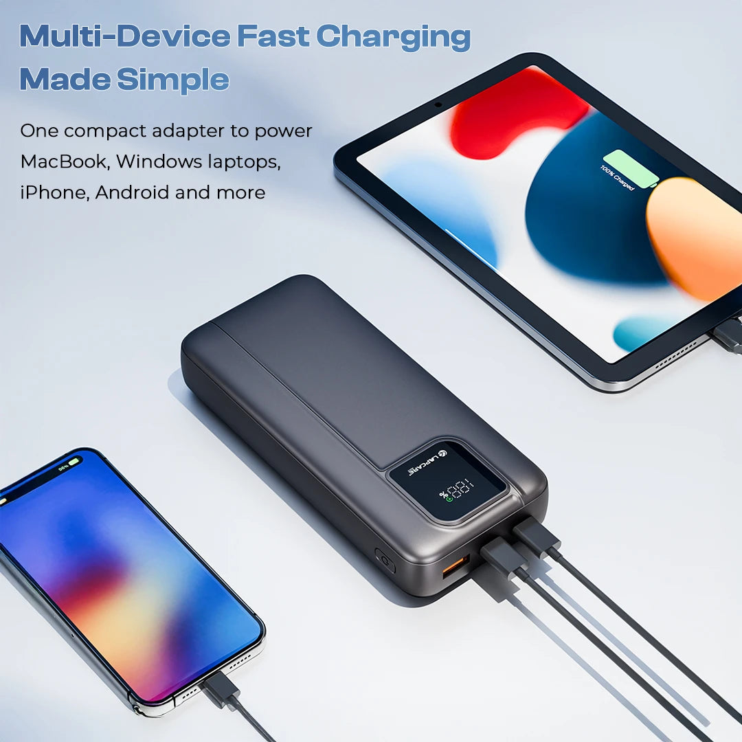 Bravo 27000mAh 22.5W Fast charging Power Bank With Type-C PD & Laptop Charging Support - AXM-023