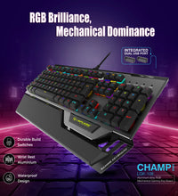 Champ LGK-108 Aluminum-alloy Mechanical RBG Gaming Keyboard