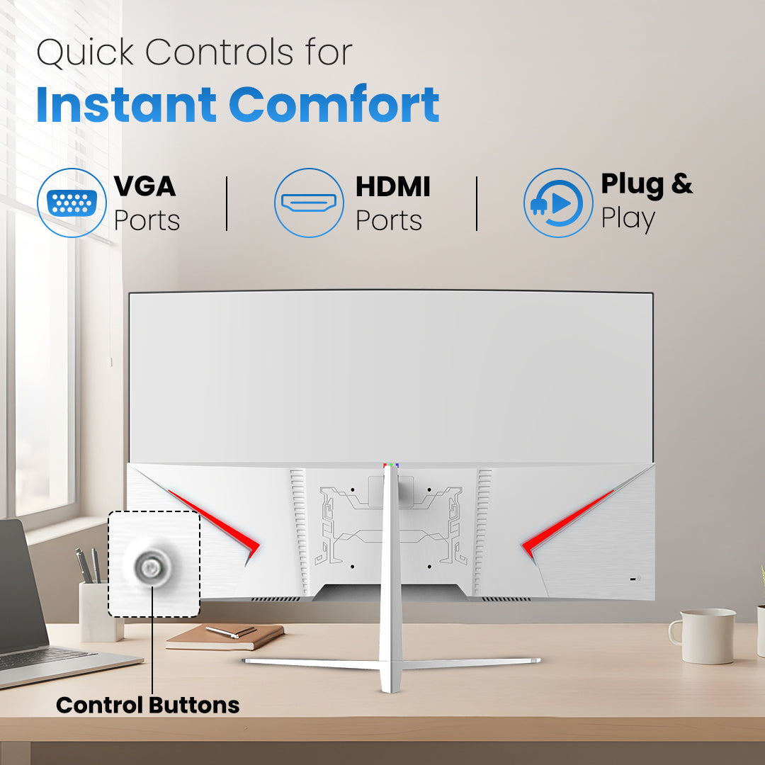 CURVE Lapeye LM32WHCR 32" Curved LED Monitor, Full HD, 75Hz (LM32WHCR)