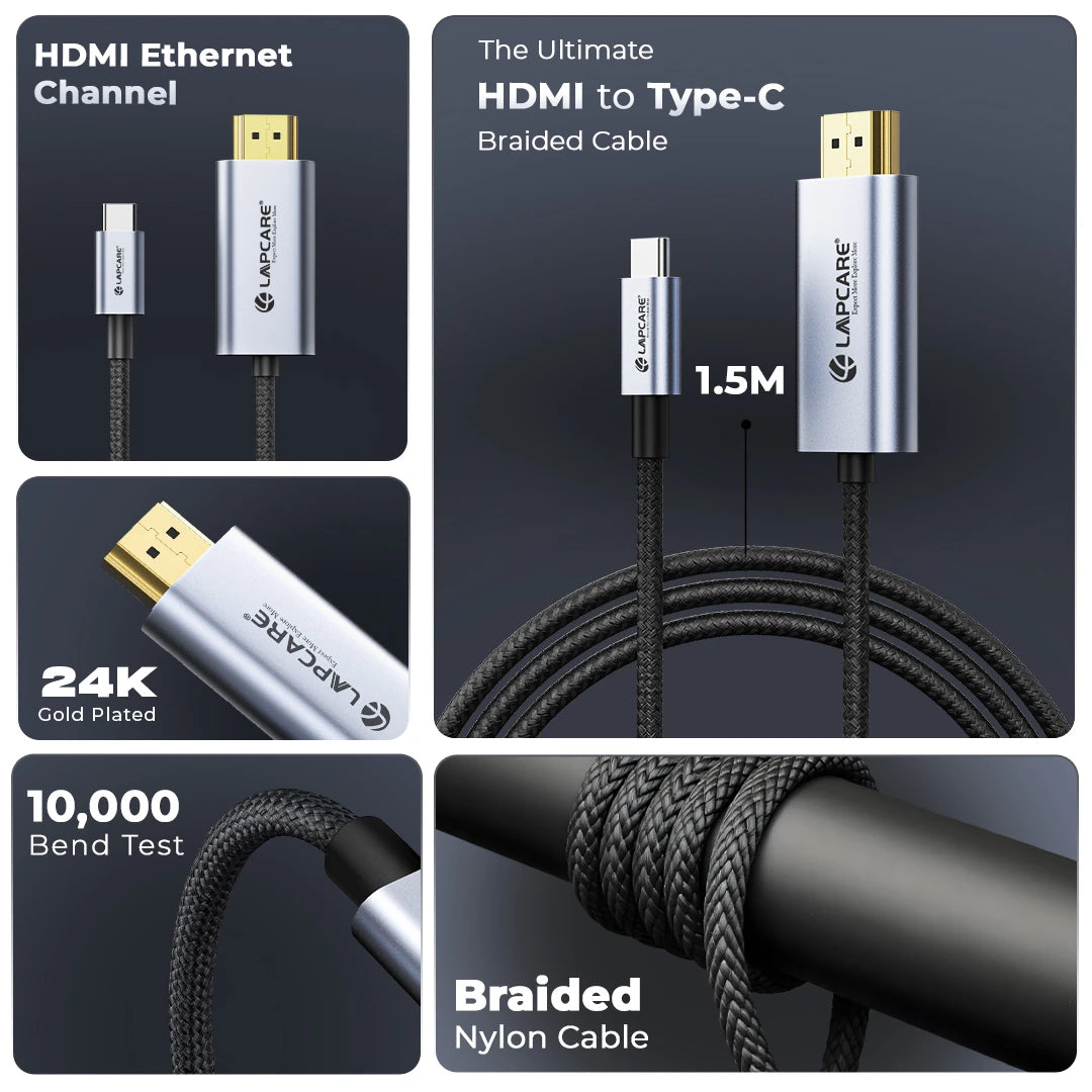 Type-C to HDMI Cable (1.5M) (LTCH-006)