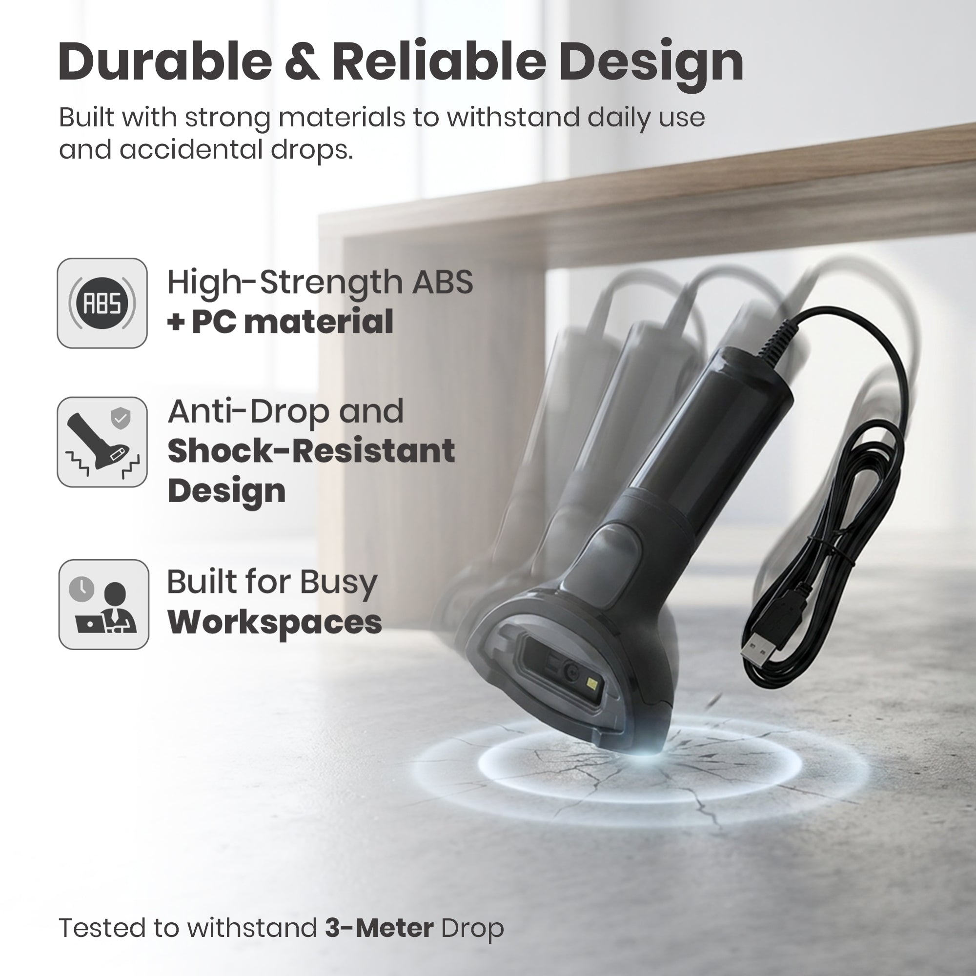 2D Wired Barcode Scanner