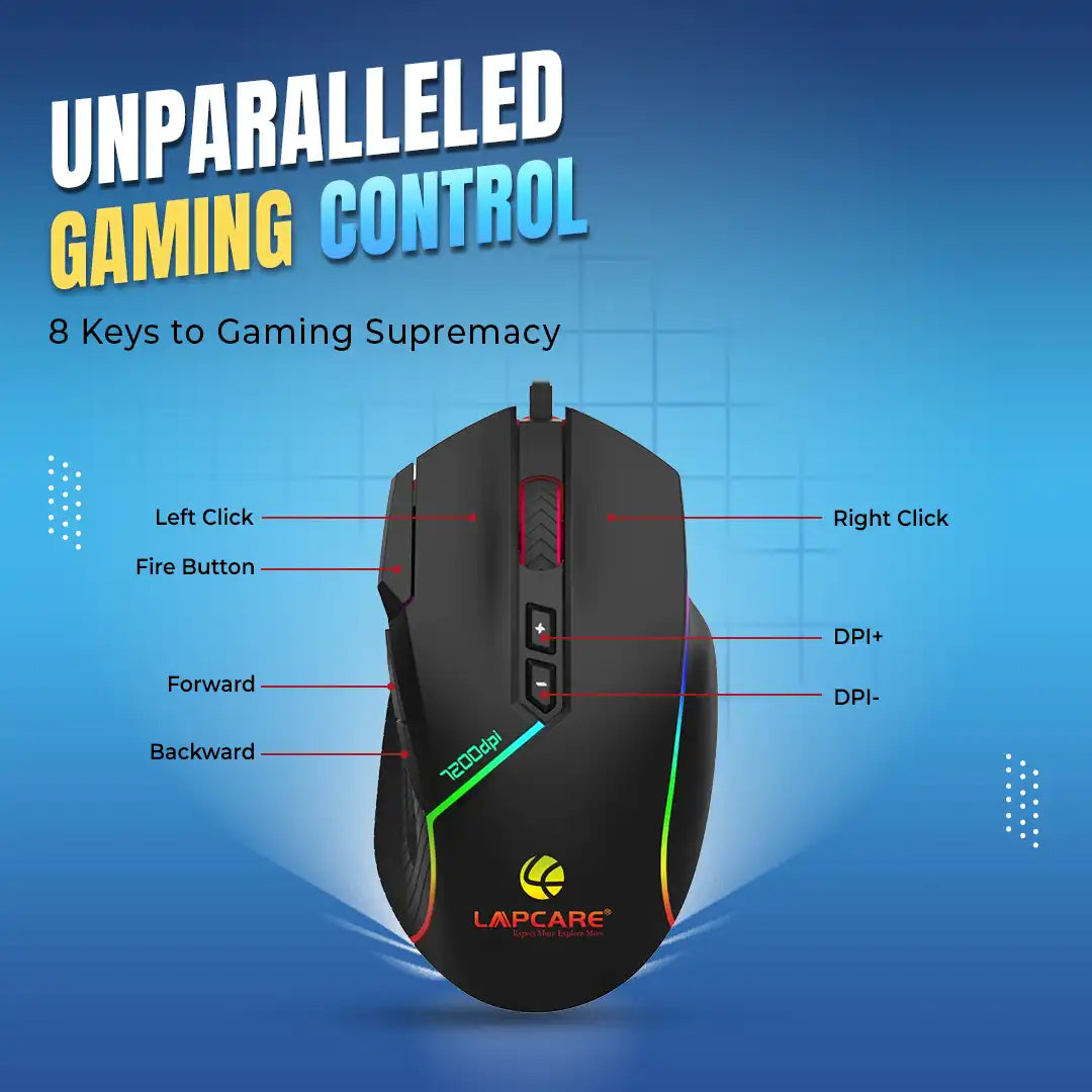 Champ LGM-108 7200dpi RBG Gaming Mouse