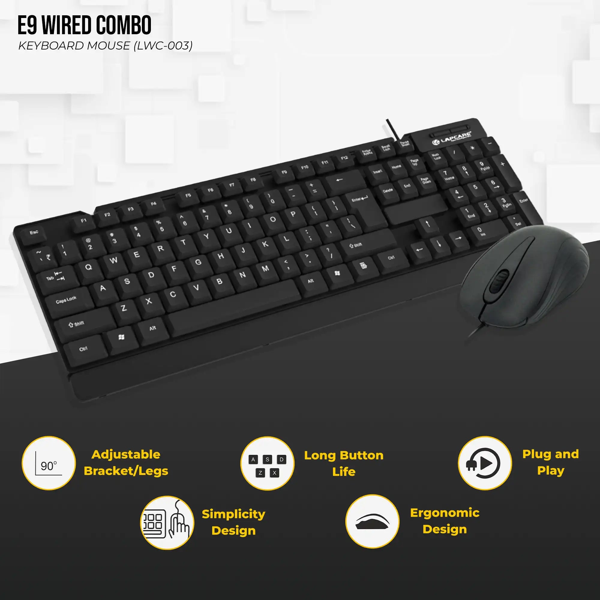 E9 Wired Combo