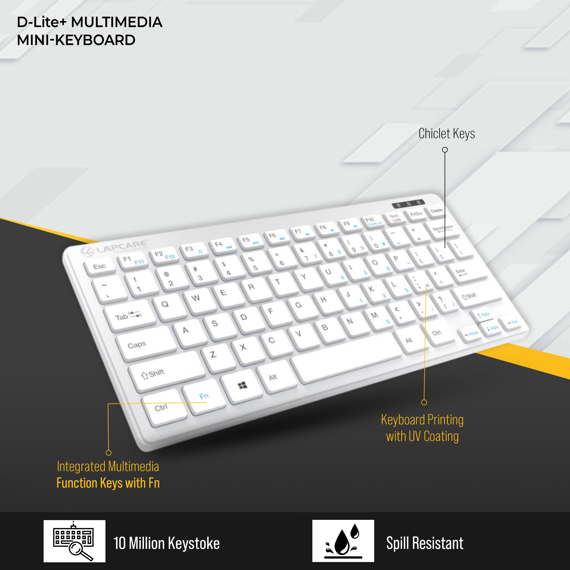 D-Lite Plus Mini Wireless KBD (D-Lite + Silver)