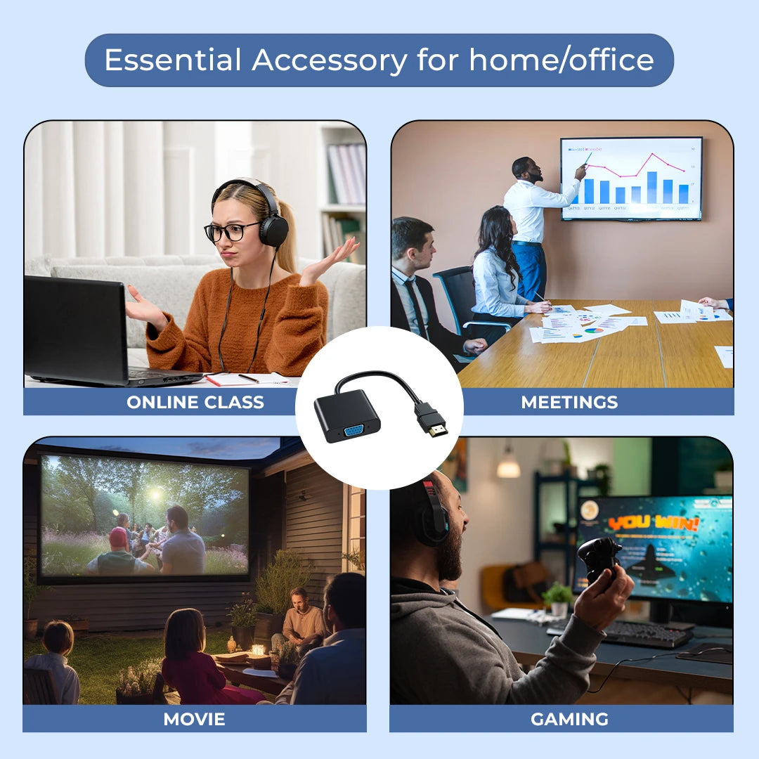 HDMI to VGA Converter with 20CM Cable