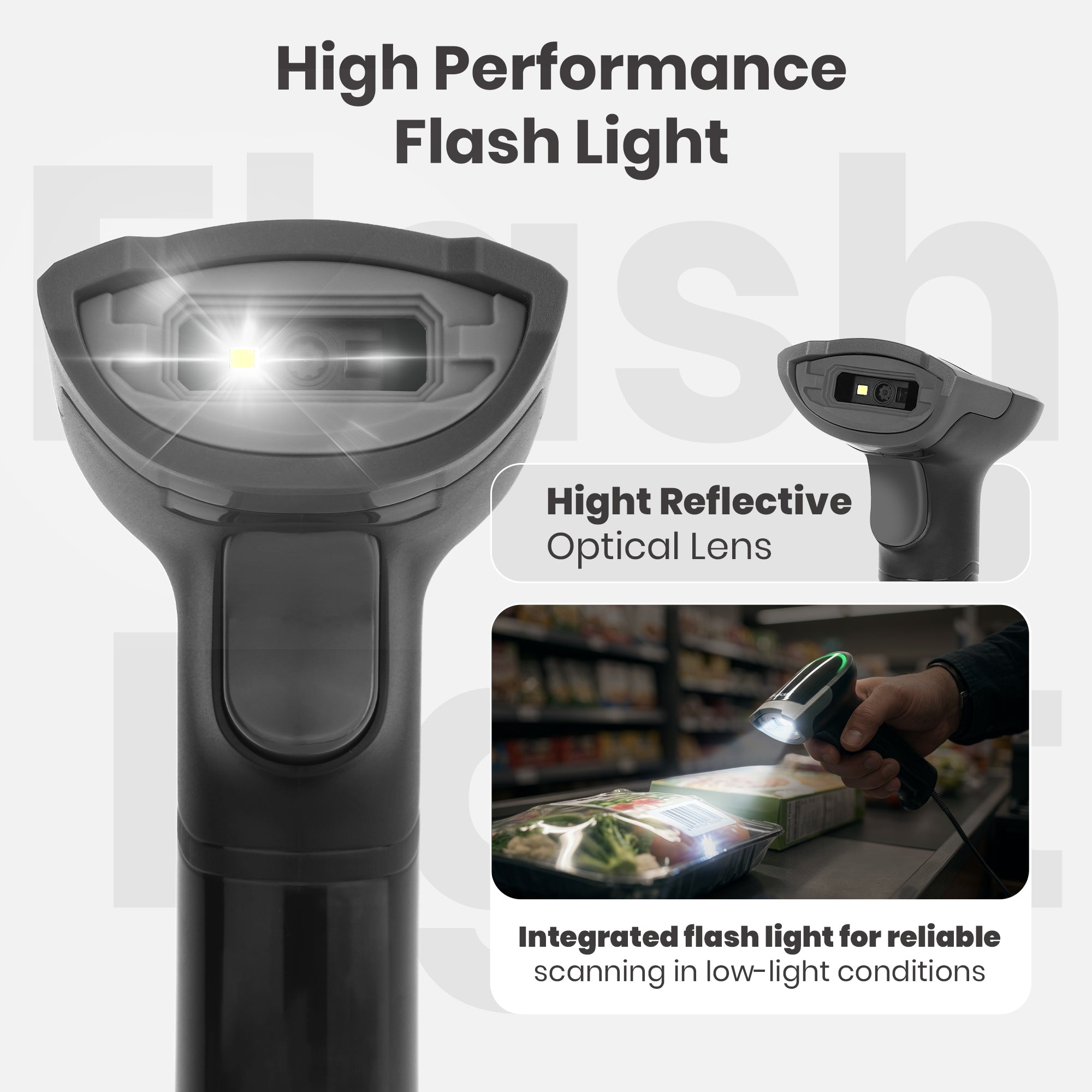 2D Wired Barcode Scanner