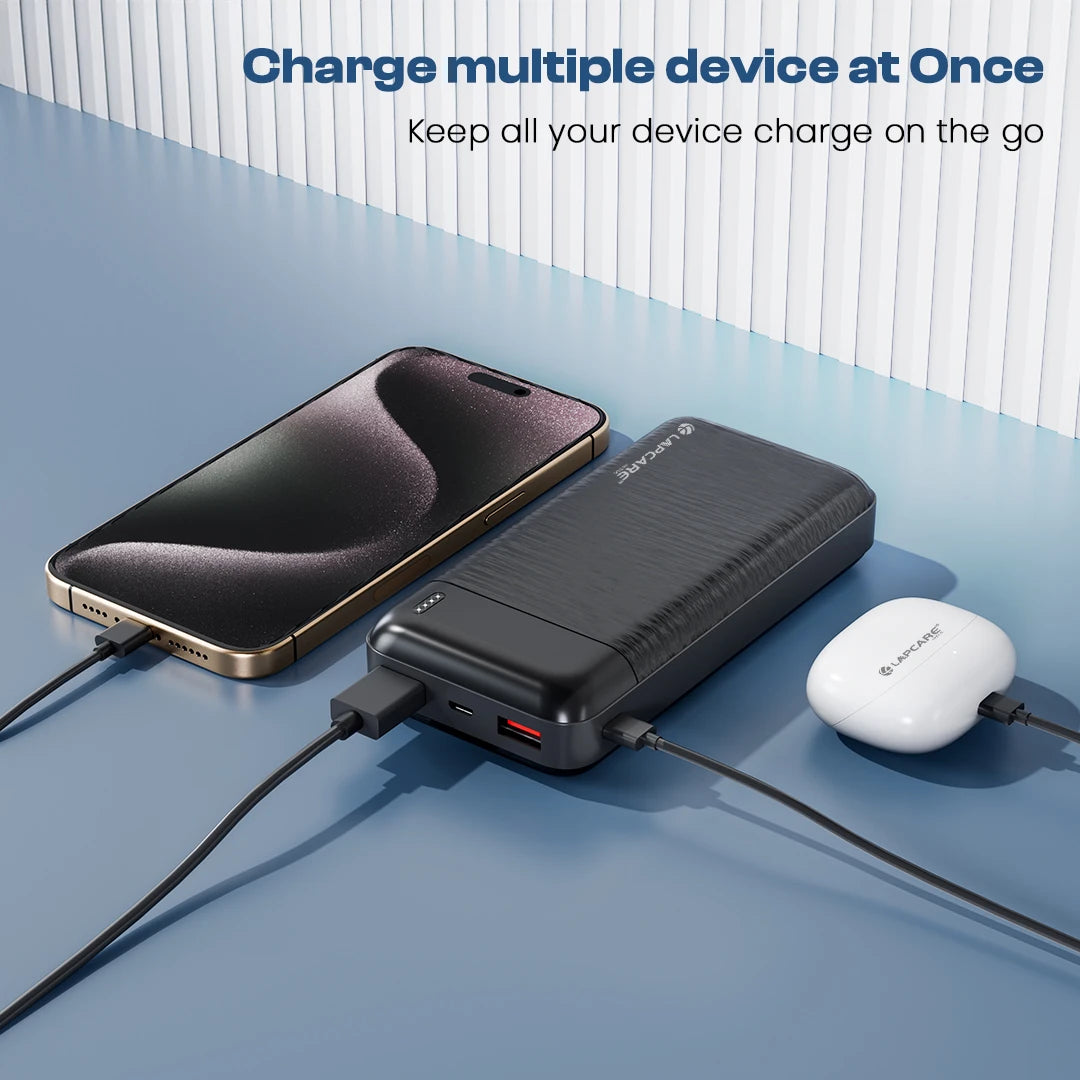 Topup 20000mAh 22.5W Fast Charging Power Bank with Dual USB-A, Type-C (LPB-720)