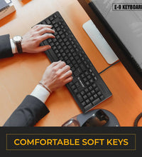 E9 - 117 Keys Wired Multimedia USB Keyboard