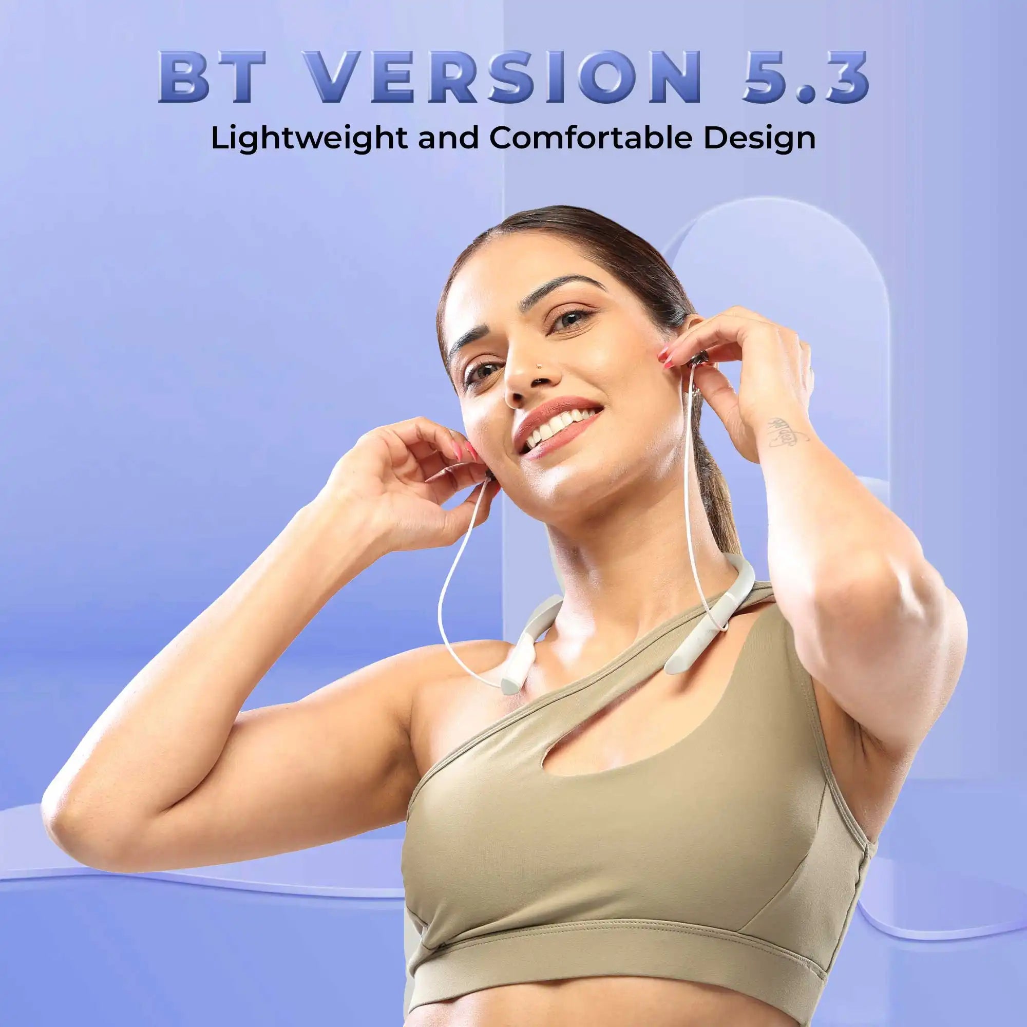 WOOBAND Classic Wireless neckband Silver (LNB-390)