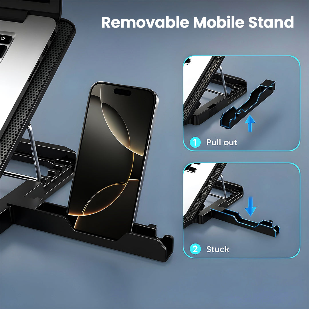 Chillmate - Cooling Pad, 2 USB Port, Dual Fan, upto 15.6" Laptop