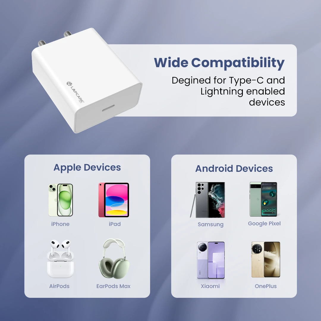 Thursty 45 PD/SFC 45W Wall Charger with C to C cable (LQW-368)