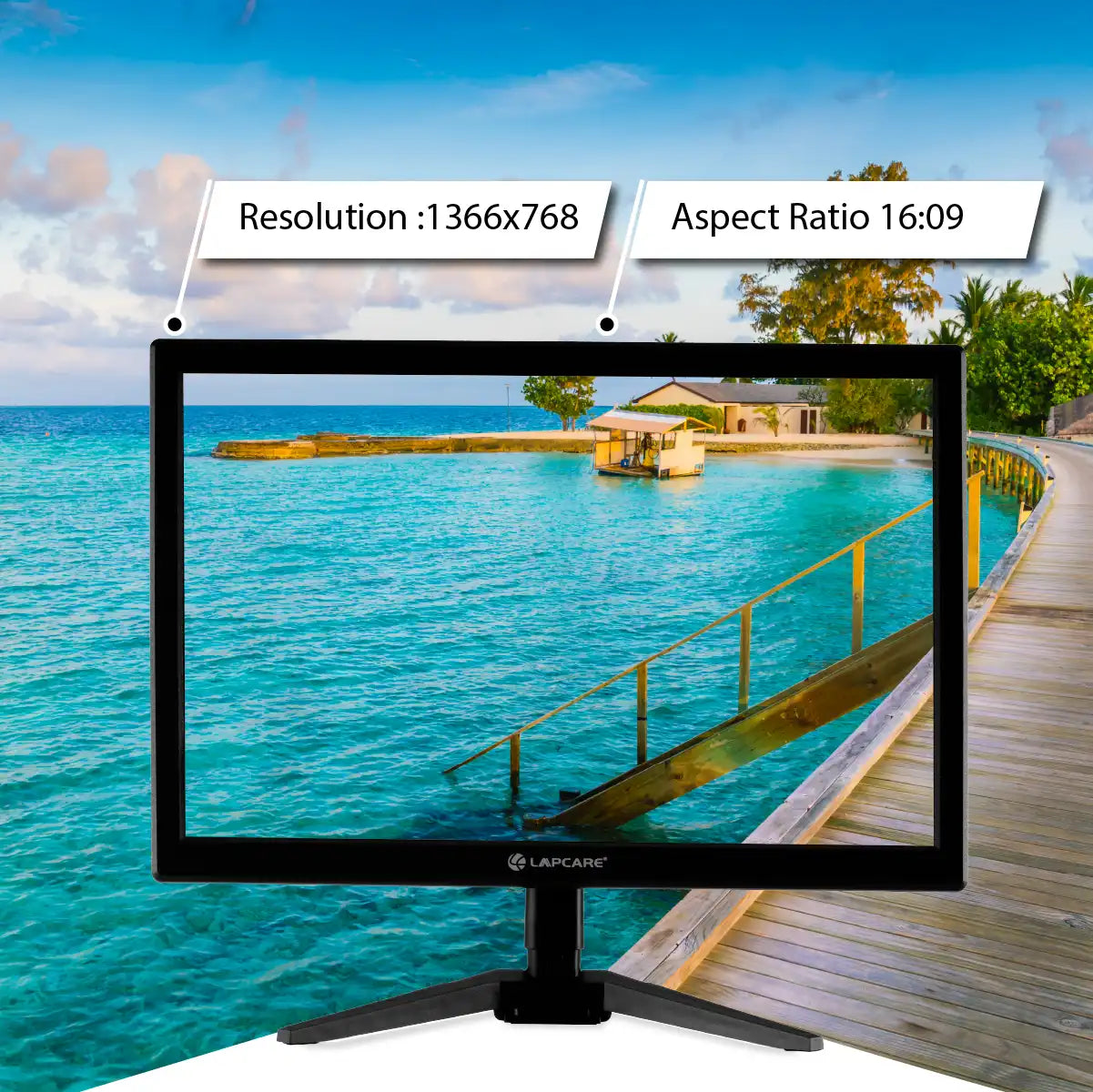 17.1" LED Monitor - wide (43.43CM) VGA & HDMI (LM18WD)