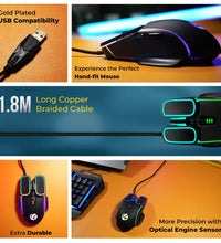 Voyager Champ Gaming RBG Mouse 7200dpi (LGM-201)