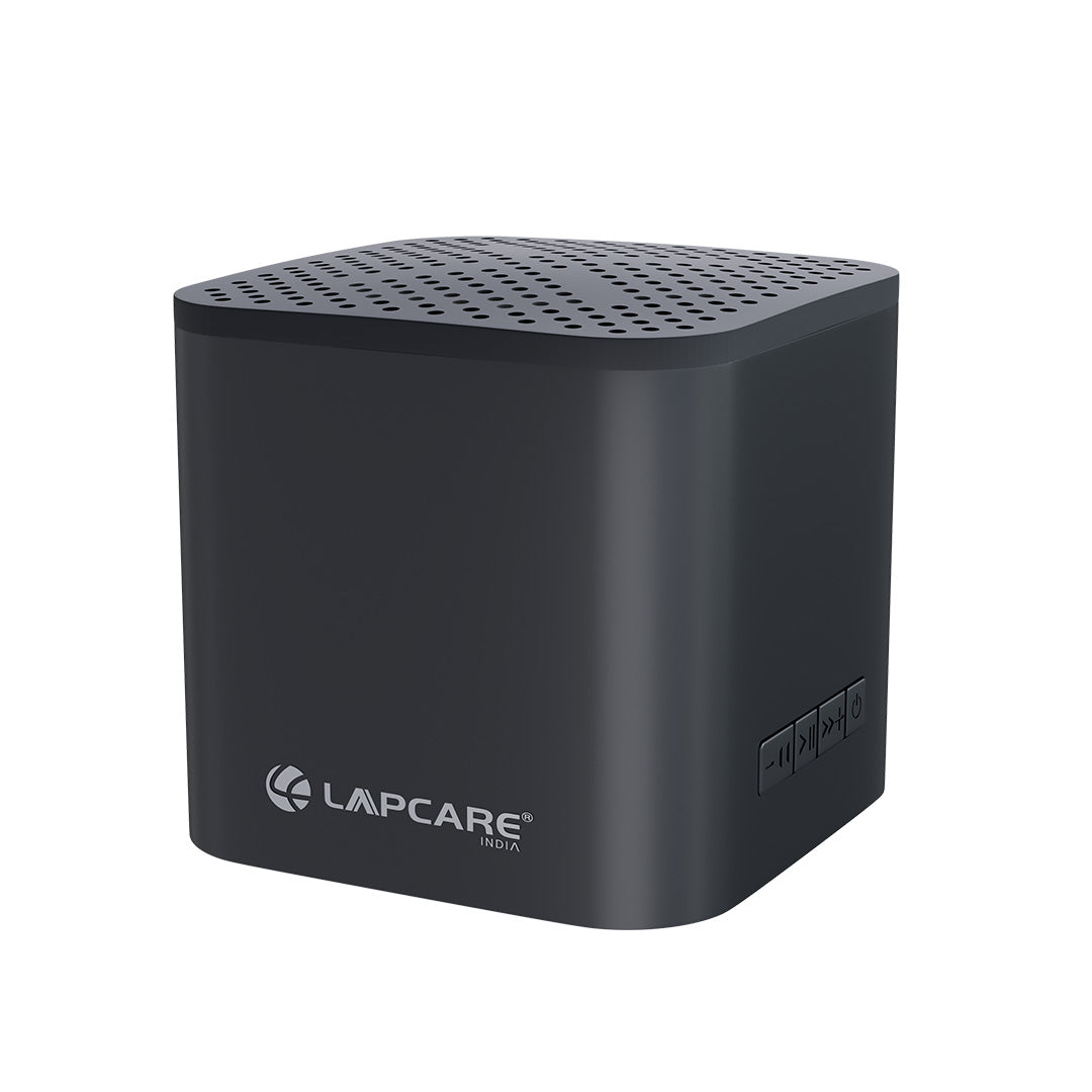 Kube lll 5W Portable Bluetooth Speaker with Mic & 8H Playtime (Black)