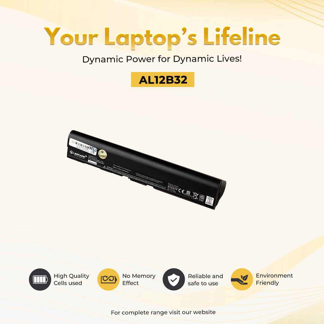 Laptop Compatible Battery For Acer Aspire One 725,756,V5-171, (AL12B32) 6C