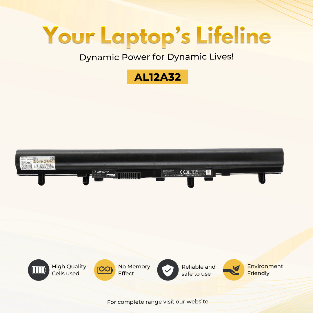 Laptop Compatible Battery For Aspire V5-431/V5-531 Series AL12A32 4C