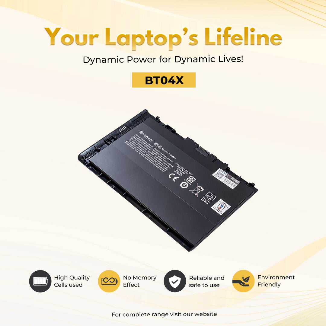 Laptop Compatible Battery For HP Elitebook Folio 9470M 4C (BT04XL)