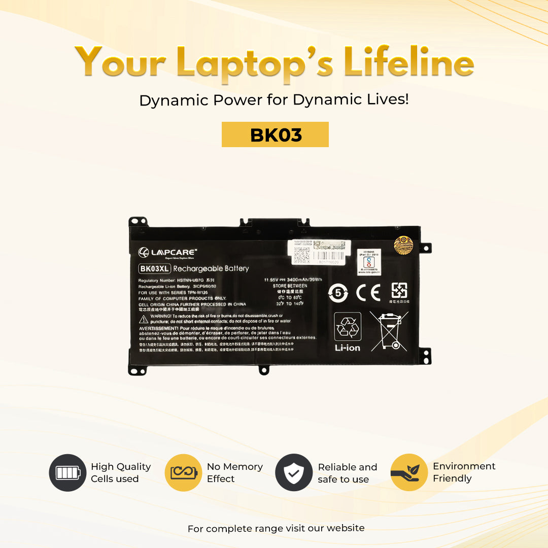 Laptop Compatible Battery For HP Pavilion X360-14 3C (BK03XL)