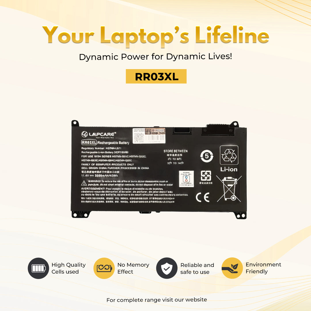 Laptop Compatible Battery For HP Probook 430-G4 3C (RR03XL)