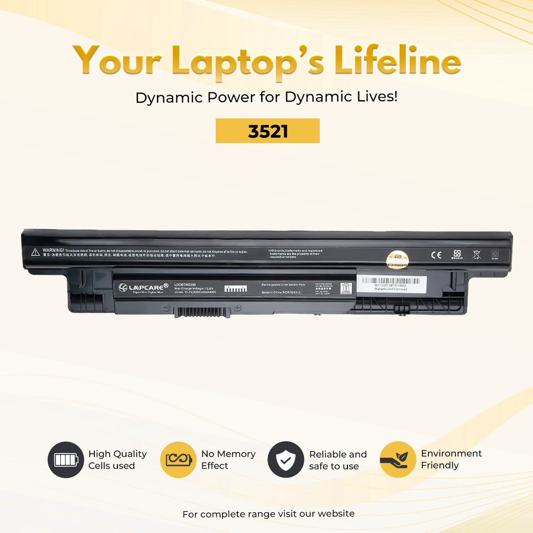 Laptop Compatible Battery For 3521 6C