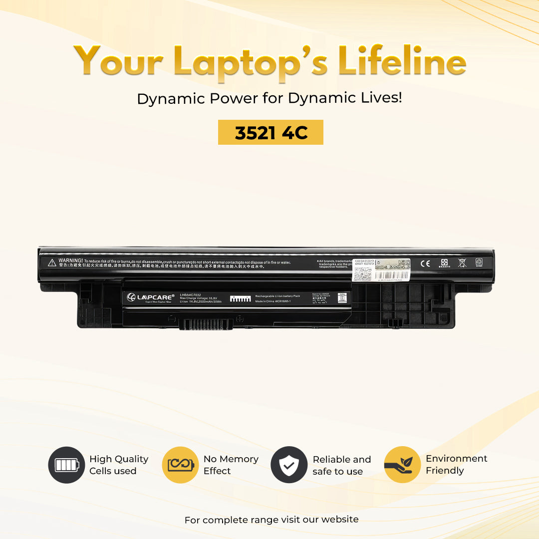 Laptop Compatible Battery For 3521 4C