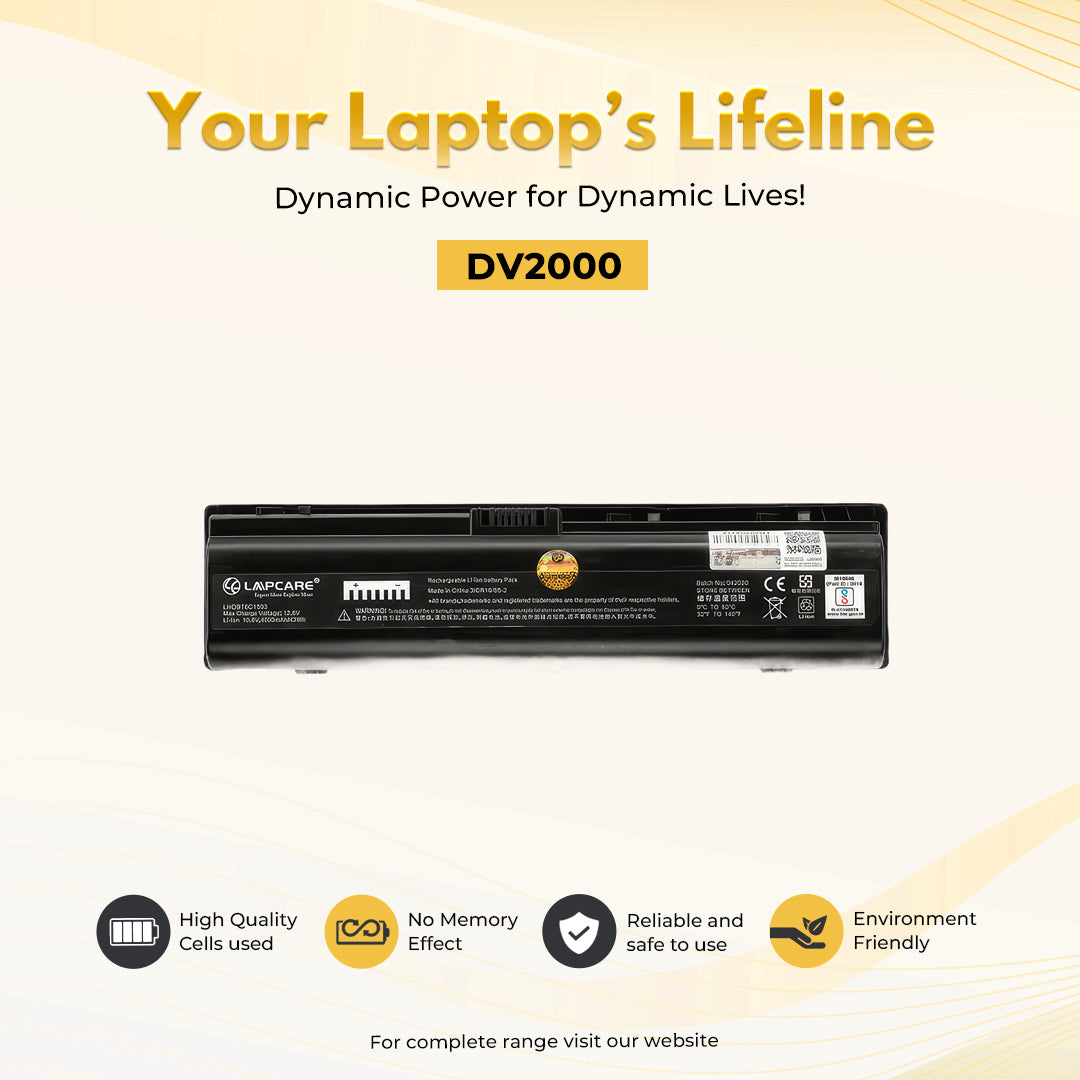 Laptop Compatible Battery For V3000,DV2000 6C