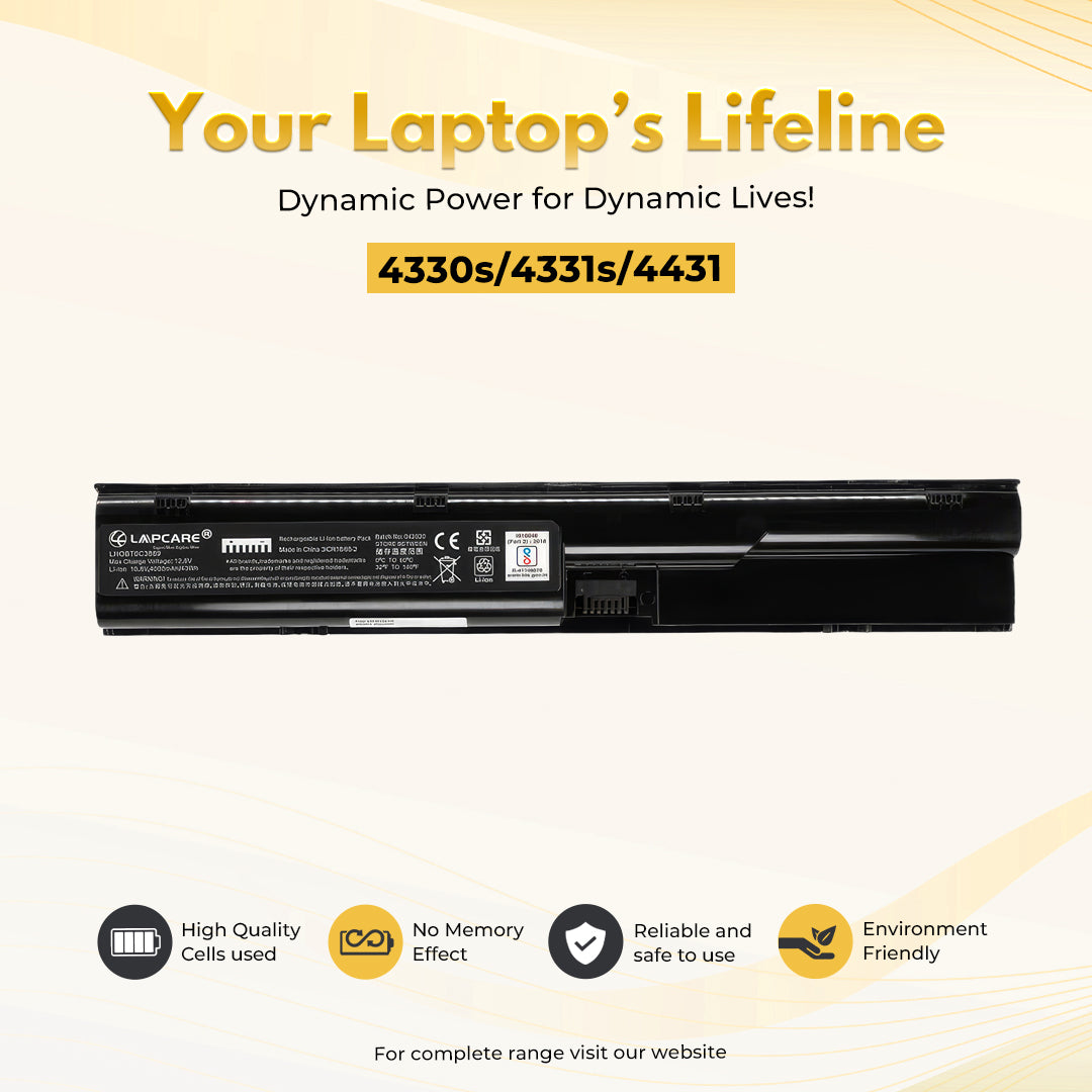 Laptop Compatible Battery For ProBook 4330s/4331s/4431s 6C