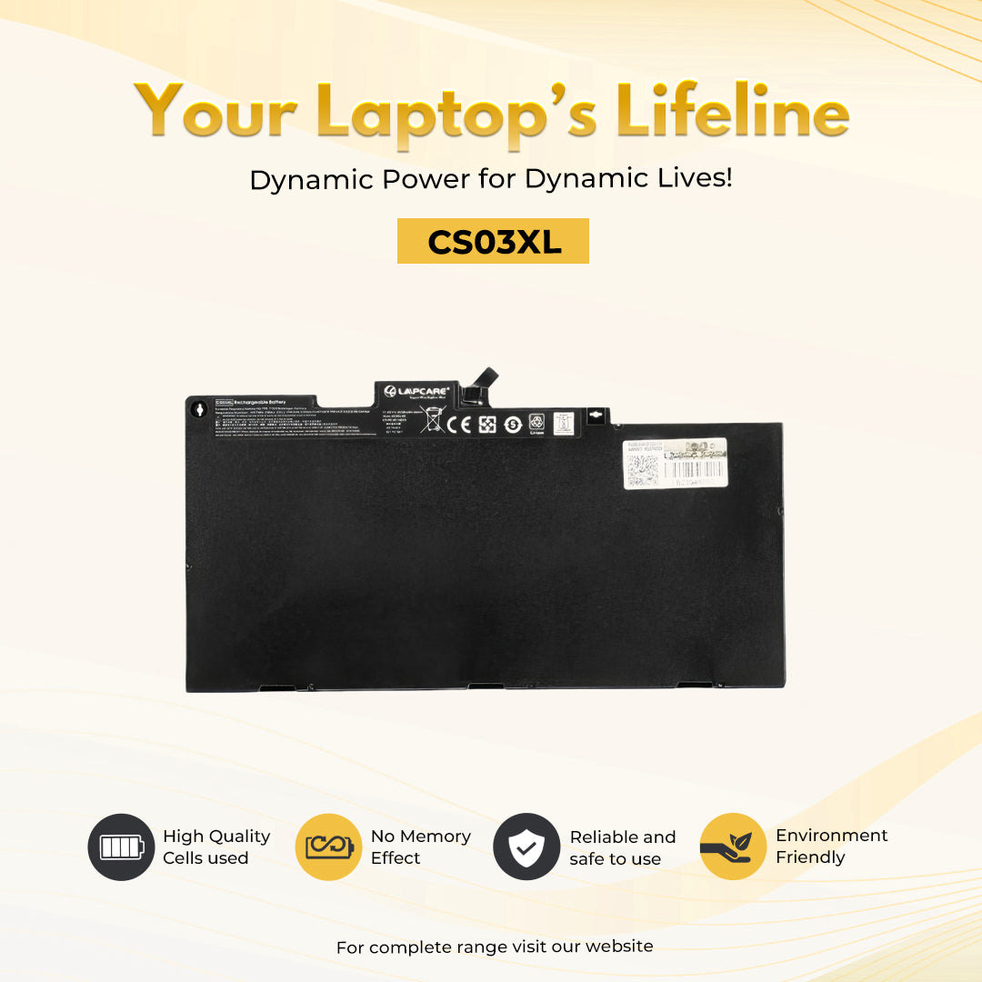 Laptop Compatible Battery For HP EliteBook 755/755 G4/HP ZBook 15u G3, (CS03XL)
