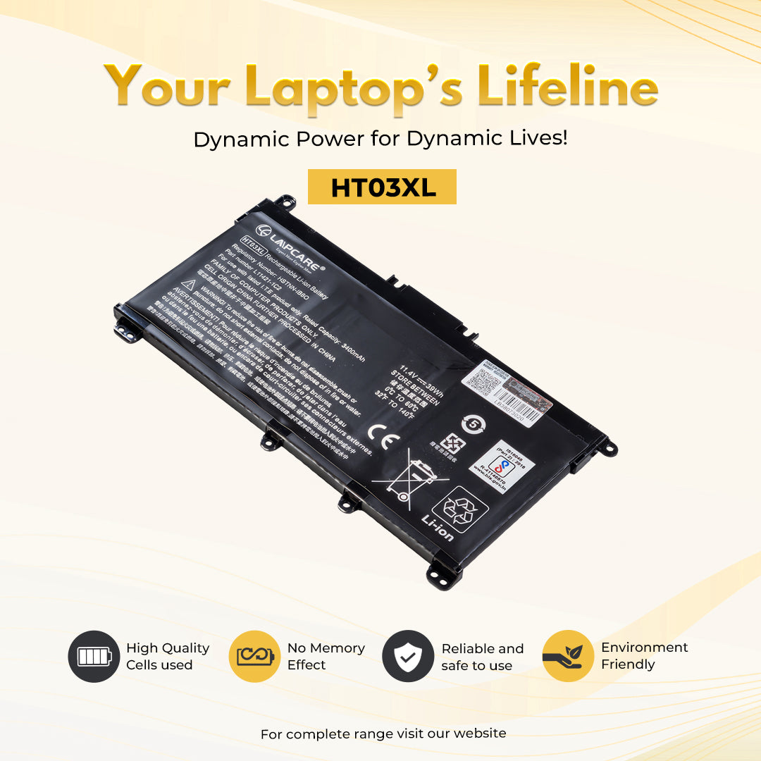 Laptop Compatible Battery For HP HT03XL 3C