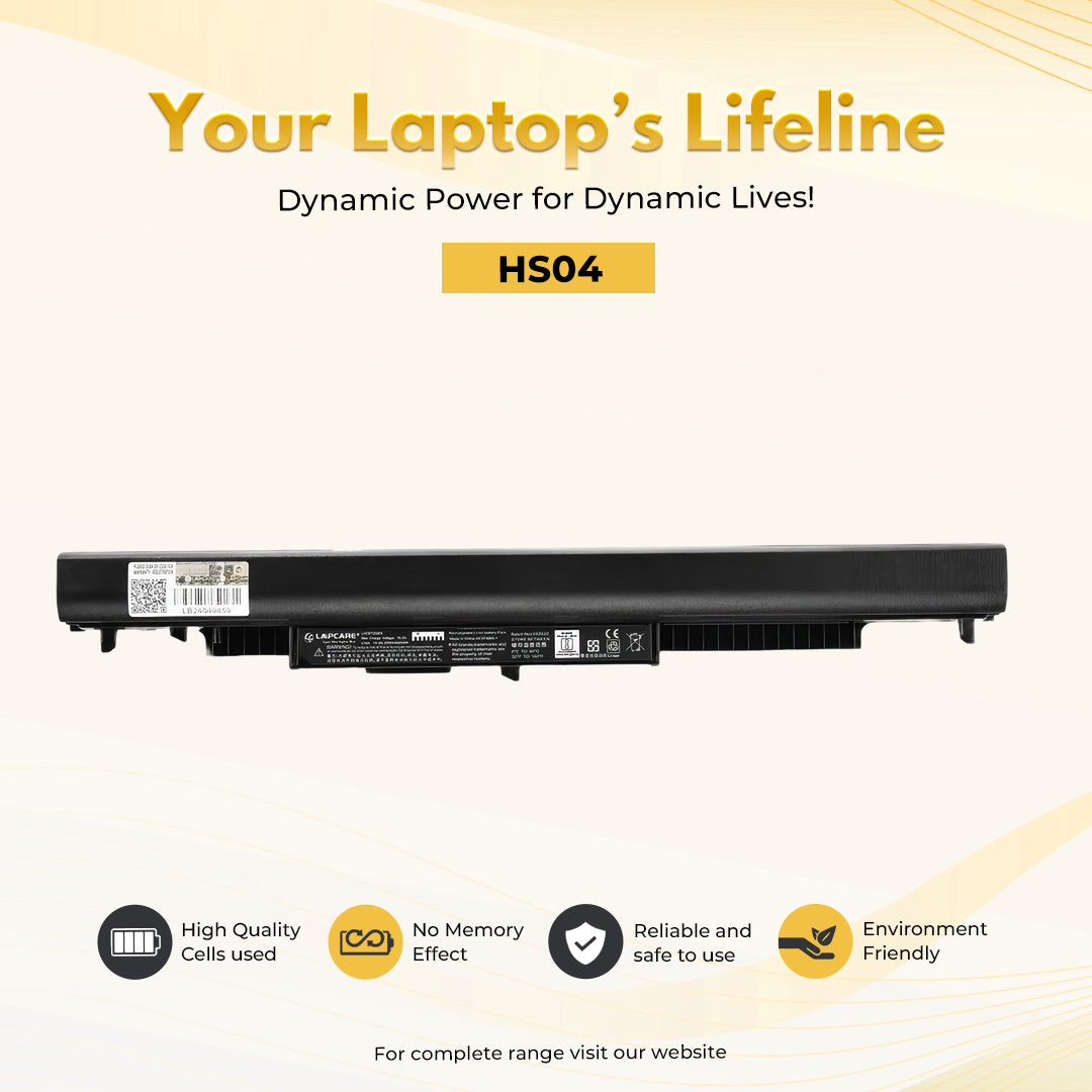 Laptop Compatible Battery For HP HS04 4C