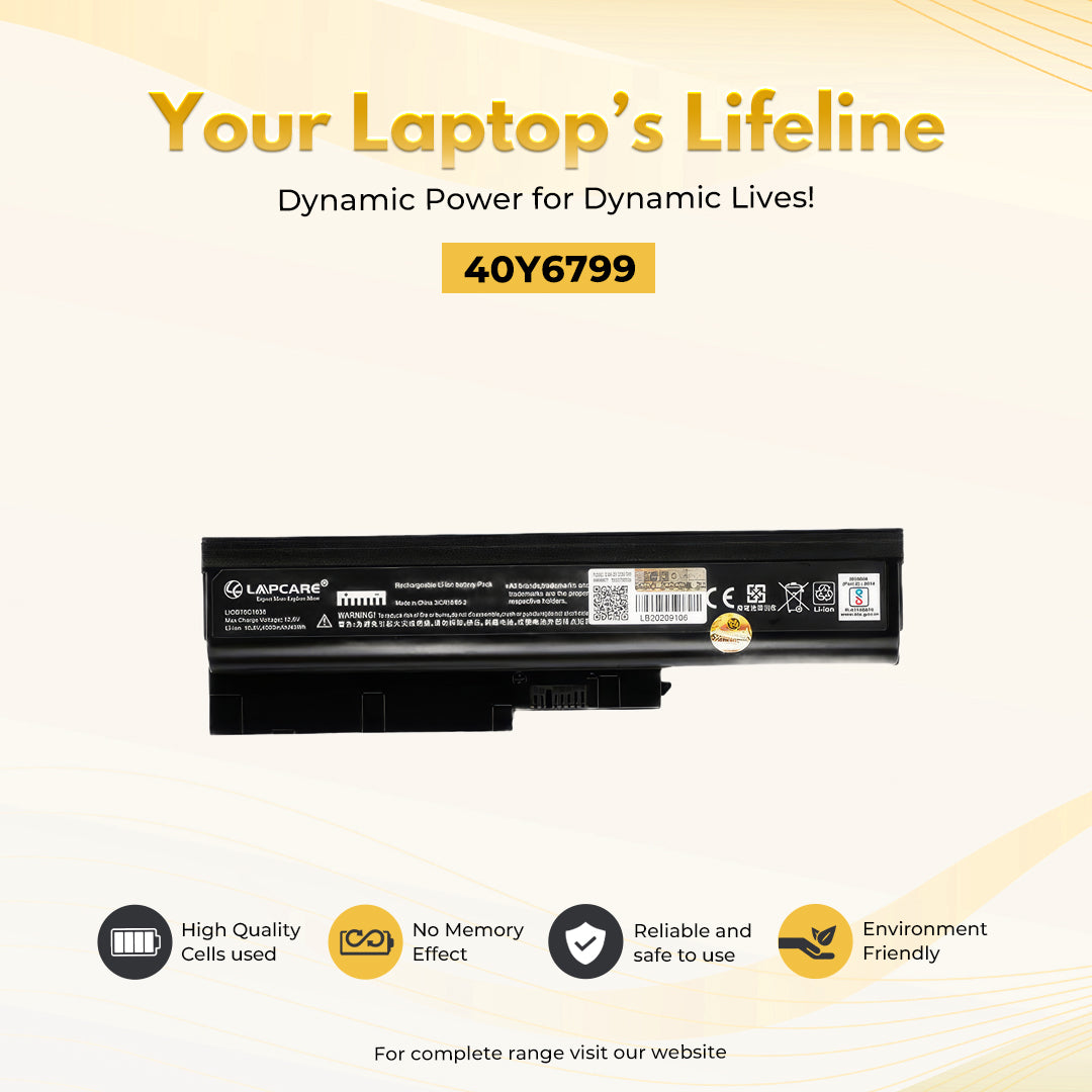 Laptop Compatible Battery For T60/R60 6C