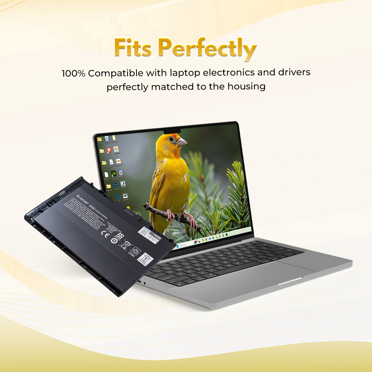 Laptop Compatible Battery For HP Elitebook Folio 9470M 4C (BT04XL)