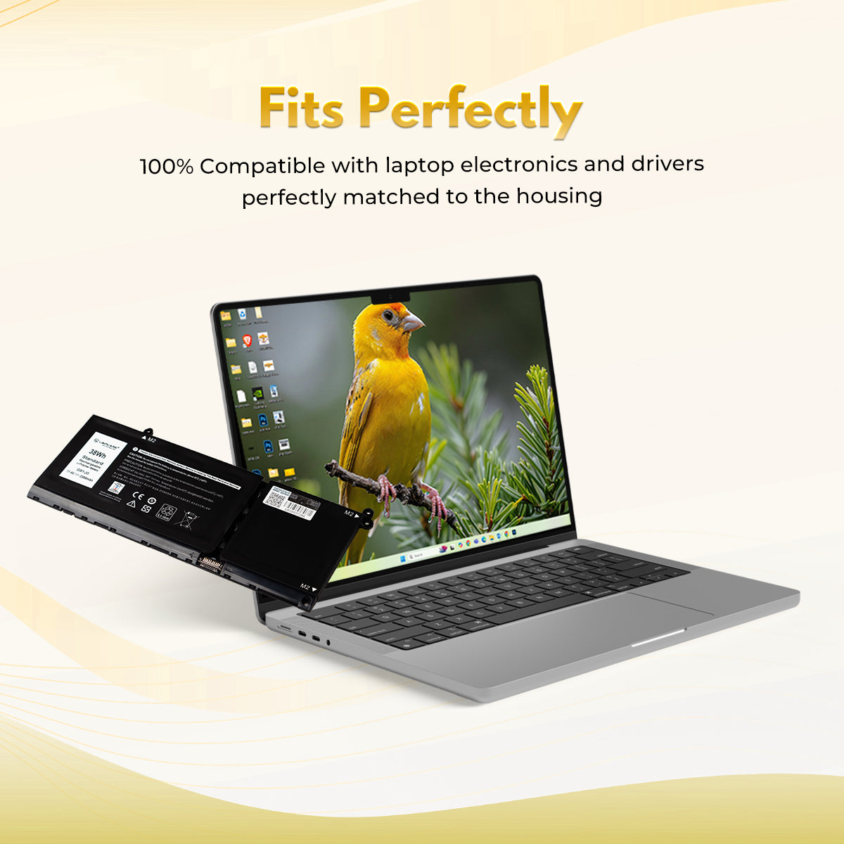 Laptop Compatible Battery For Dell Latitude 3320/3420/3520 11.4V 3C(G91J0/MGCM5)